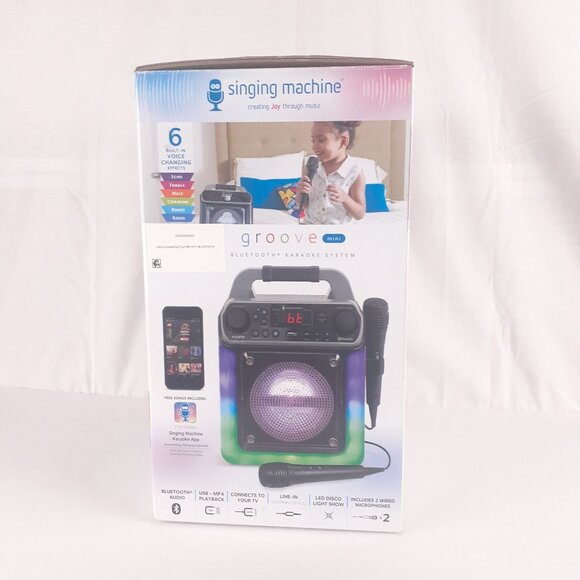 Singing Machine Groove Mini Karaoke System Bluetooth & HDMI - Picture 4 of 5